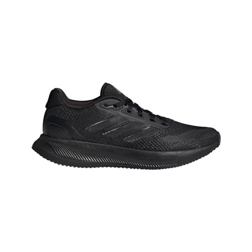 adidas Women's Run Falcon 5 Sneaker, Black/Black/Black, 8.5