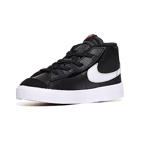 Nike Baby Boy's Blazer Mid '77 (Infant/Toddler) Black/White/White/Team Orange 7 Toddler M