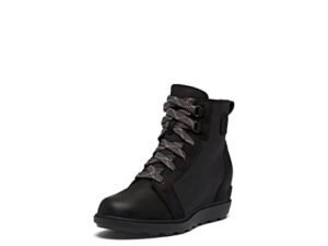 Sorel Women's Evie II NW Lace Boots - Black, Sea Salt - Size 8.5