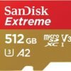 SanDisk 512GB Extreme microSDXC UHS-I Memory Card with Adapter