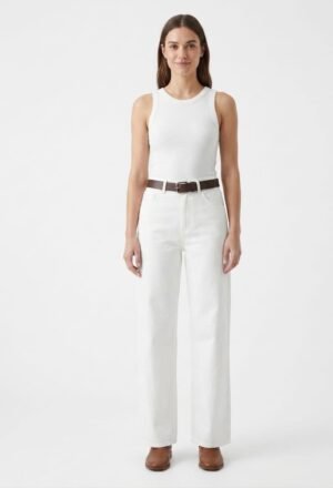 Figgzo High-Rise Wide Leg Denim Jeans