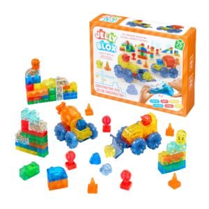 Jelly Blox Construction Site Set | Includes 75 Pieces | Toddler & Preschool